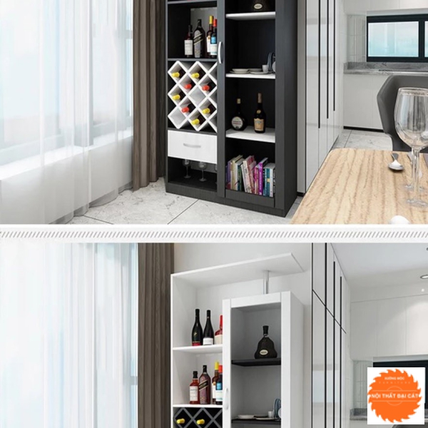 Tủ rượu nhiều màu cho phòng khách TR032