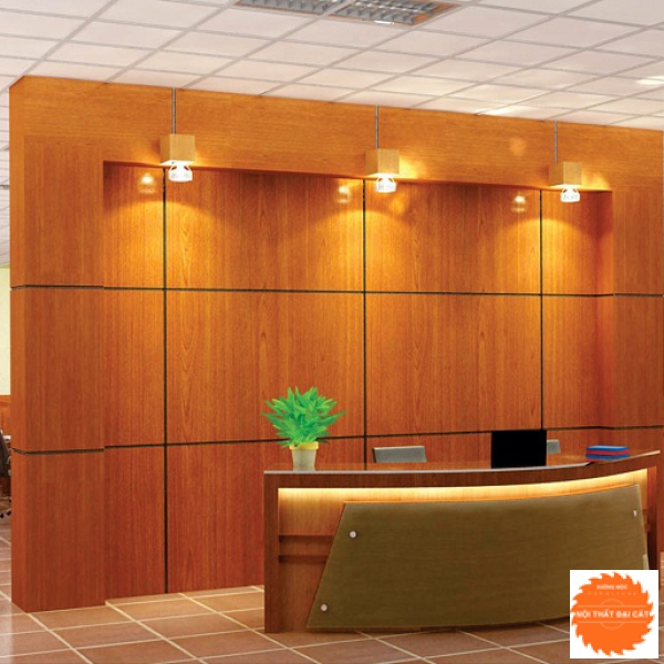 Vách logo cho quầy lễ tân MS0019