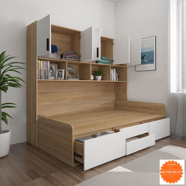 Giường ngủ thông minh kết hợp kệ sách G006