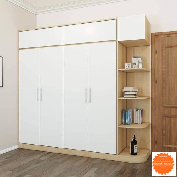 Tủ áo quần gỗ MDF cho phòng ngủ TA017