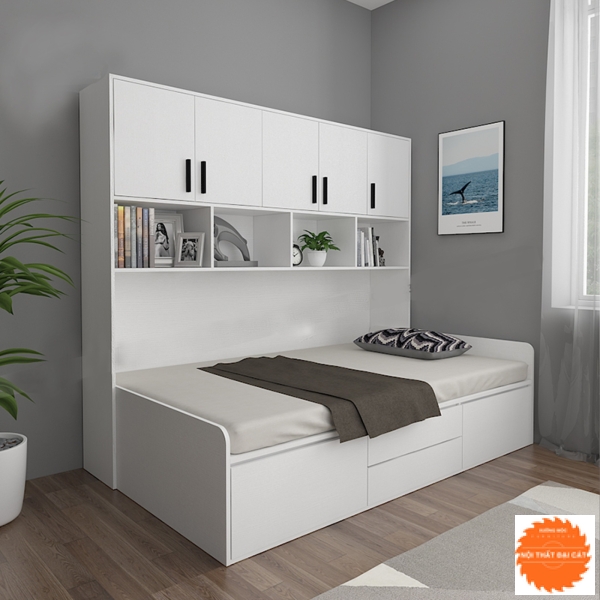 Giường thông minh kết hợp kệ sách G012