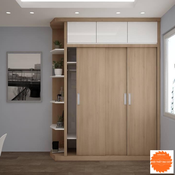 Tủ áo quần cửa lùa cho phòng ngủ TA023