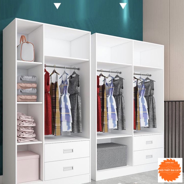 Tủ áo quần trắng nhiều hệ nối TA031