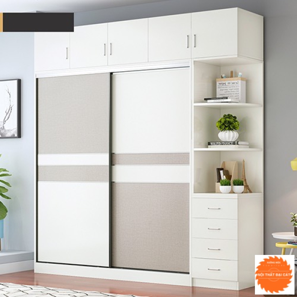 Tủ áo quần cửa lùa gỗ MDF TA030