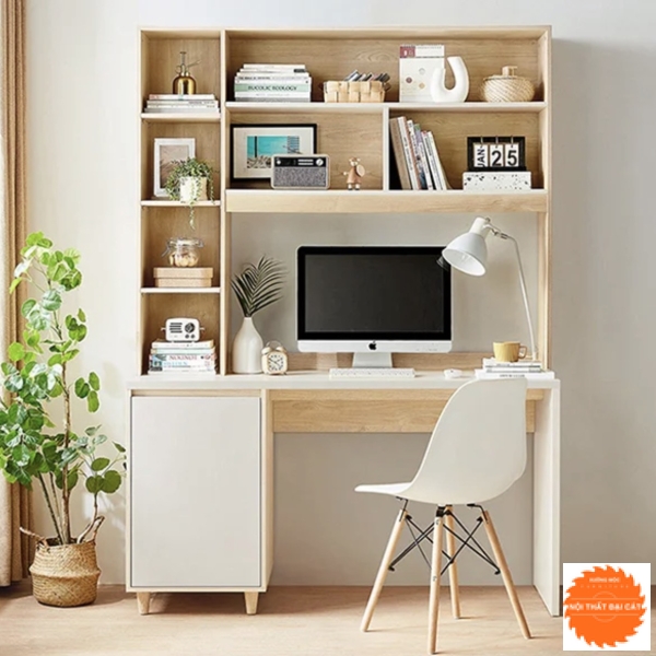 Bàn học kệ sách gỗ công nghiệp BH015