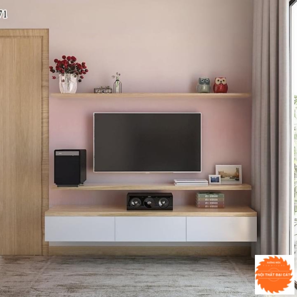 Kệ tivi kết hợp đợt treo 1m2 KTV130