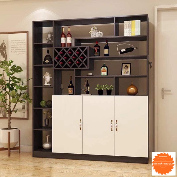 Tủ rượu kết hợp tủ trang trí TR013