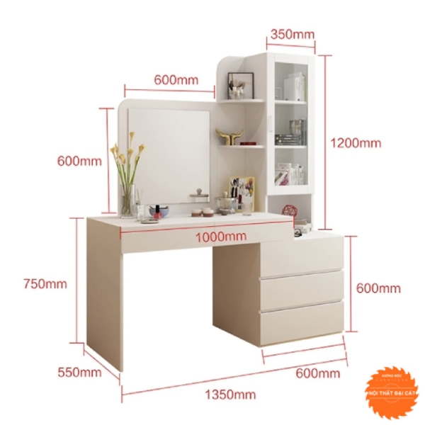 Bàn trang điểm hiện đại BTĐ025