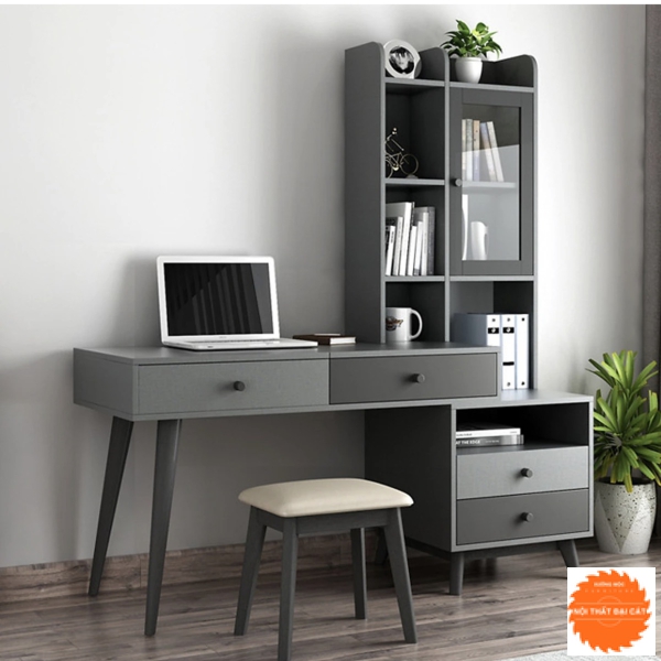 Bàn trang điểm kết hợp bàn làm việc phong cách Korea BTĐ021