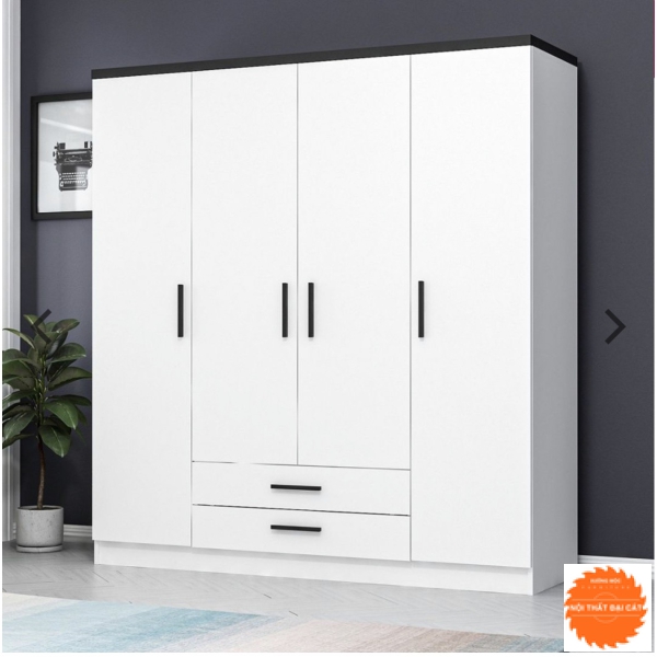 Tủ quần áo gỗ 4 cánh 1m6 TA036