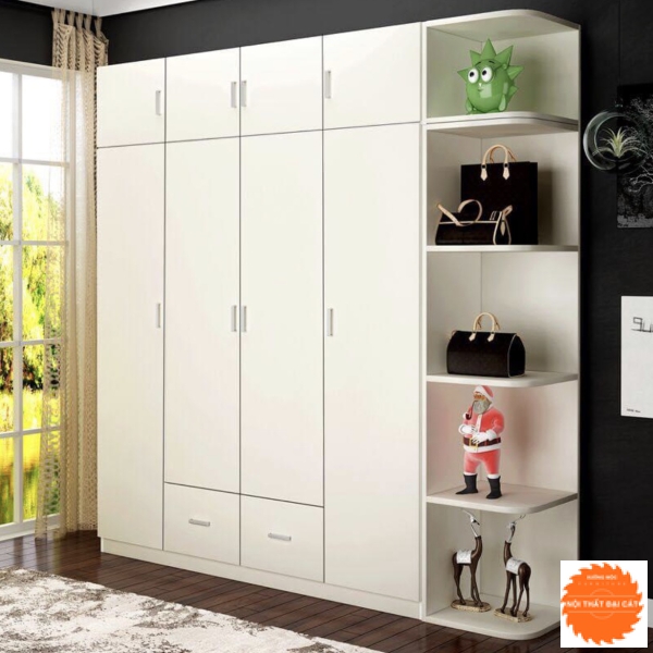 Tủ áo quần kèm kệ để trang trí TA044
