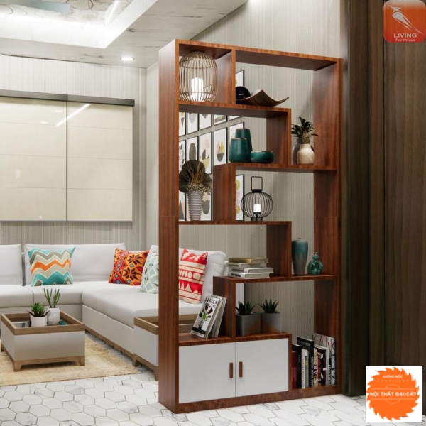 Kệ trang trí phòng khách KTT009