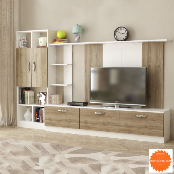 Kệ tivi kết hợp kệ trang trí KTV139