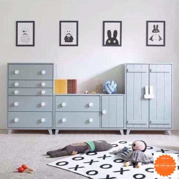 Tủ áo quần trẻ em nhiều ngăn MS038