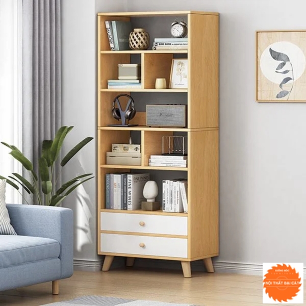 Kệ sách gỗ thiết kế tiện lợi KS026