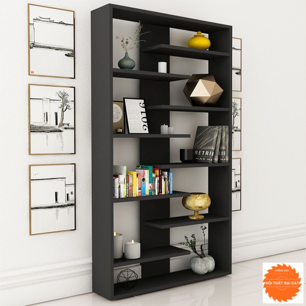 Kệ sách bằng gỗ trang trí gia đình KS030