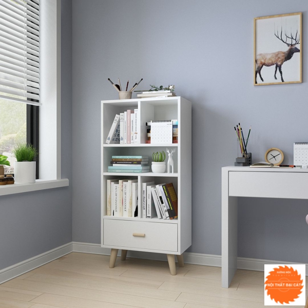 Kệ sách nhỏ gọn cạnh bàn làm việc KS036