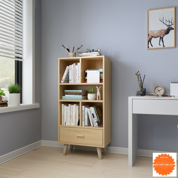 Kệ sách nhỏ gọn cạnh bàn làm việc KS036