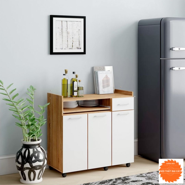 Tủ bếp nhỏ trắng TBN002