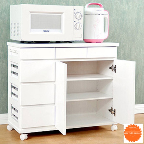 Tủ bếp nhỏ trắng đẹp TBN014