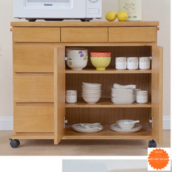 Tủ bếp nhỏ thiết kế bánh xe TBN015