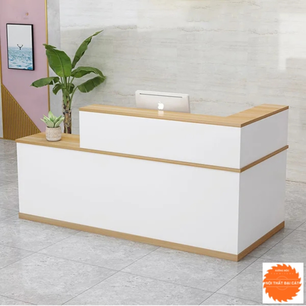 Quầy lễ tân bằng gỗ QLT012 