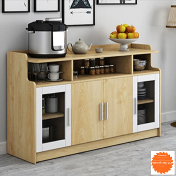 Tủ bếp lồng kính TBN020