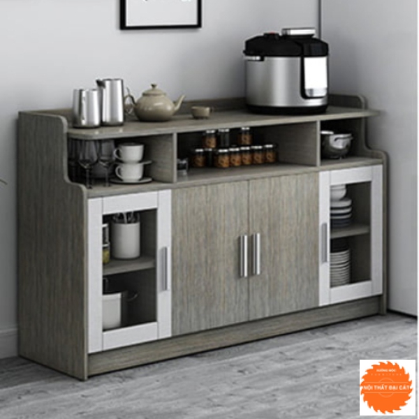 Tủ bếp lồng kính TBN020
