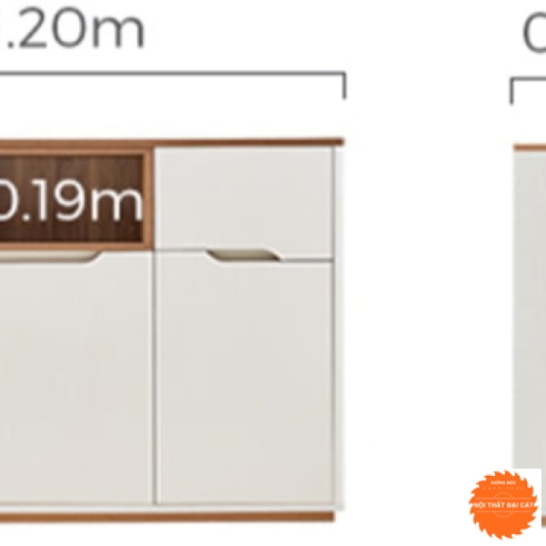 Tủ bếp gỗ tay khoét TBN025
