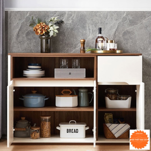 Tủ bếp gỗ tay khoét TBN025