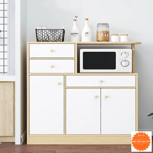 Tủ bếp thiết kế tay nắm TBN027