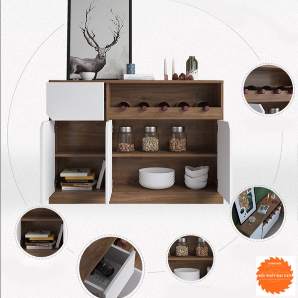 Tủ bếp gỗ MDF sang trọng TBN028