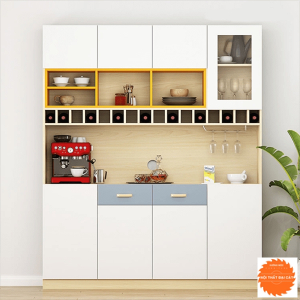 Tủ bếp thiết kế nhiều ngăn, hộc tiện dụng TBN029