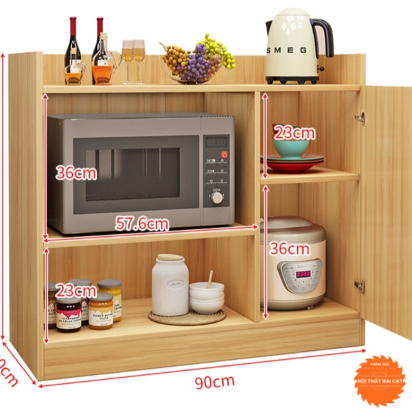 Tủ bếp gỗ công nghiệp tiện dụng TBN033
