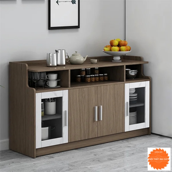 Tủ bếp nhỏ gỗ công nghiệp MDF TBN036