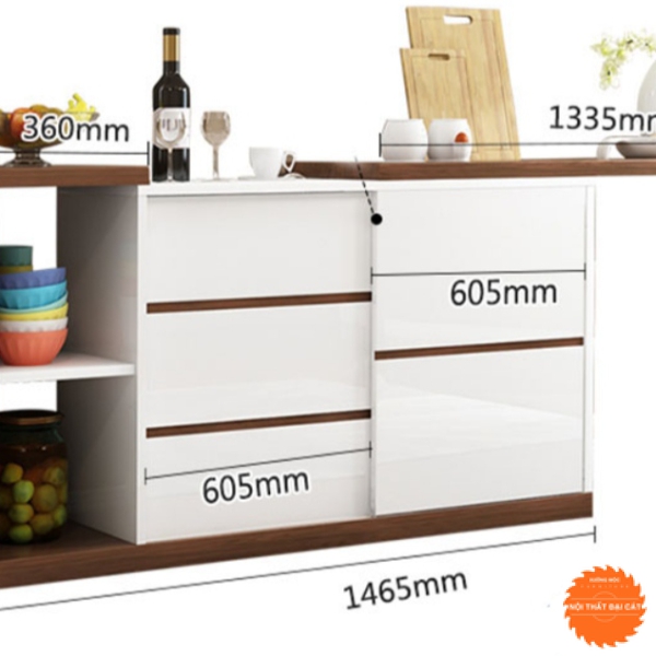 Tủ bếp thiết kế hiện đại tiện nghi TBN043