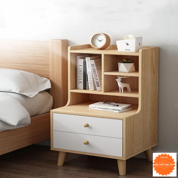 Tab đầu giường cao có hộc kéo T023
