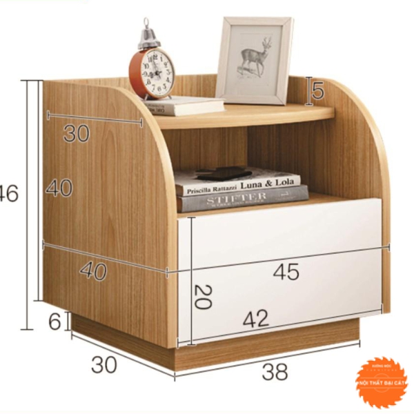 Tab đầu giường phòng ngủ đẹp T027
