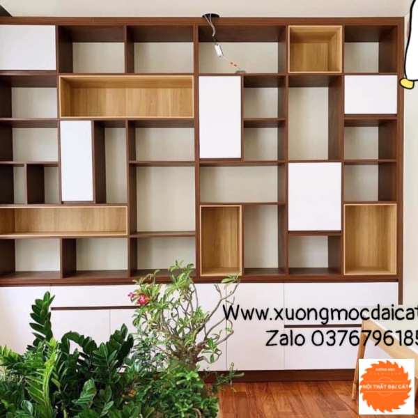Kệ sách đứng nhiều ngăn thiết kế độc đáo KS054