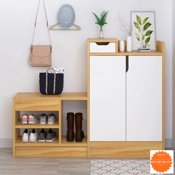 Tủ giày gỗ MDF thiết kế đẹp TG033