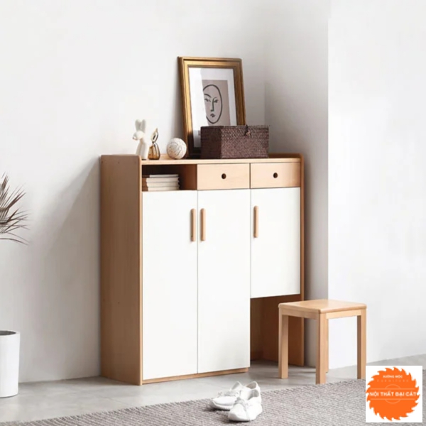 Tủ giày đẹp thiết kế đơn giản TG034