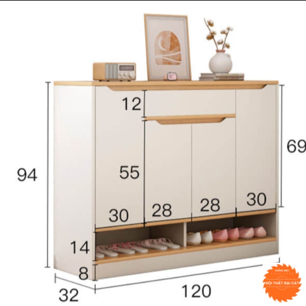 Tủ giày thiết kế sang trọng TG036