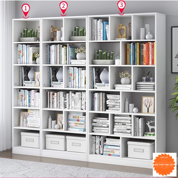 Kệ để sách gia đình bằng gỗ MDF KS040