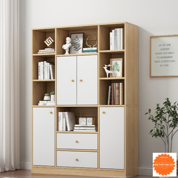 Tủ sách thiết kế nhiều ngăn hiện đại KS044