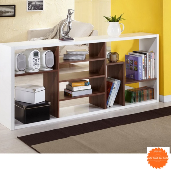 Kệ sách gỗ đứng thiết kế nhiều ngăn KS046