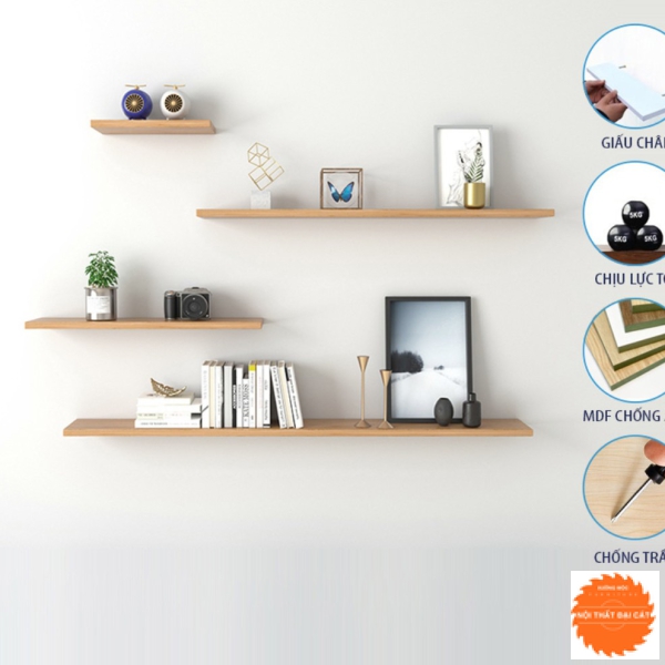 Kệ trang trí ốp vách nhiều tầng KT012