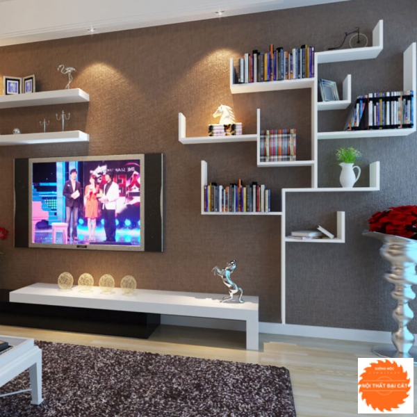 Kệ sách thiết kế hình cây độc đáo KS050