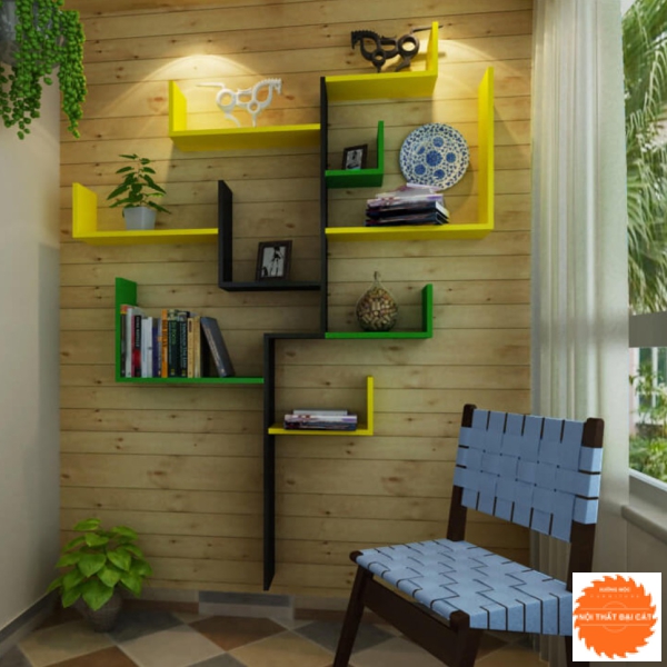 Kệ sách thiết kế hình cây độc đáo KS050