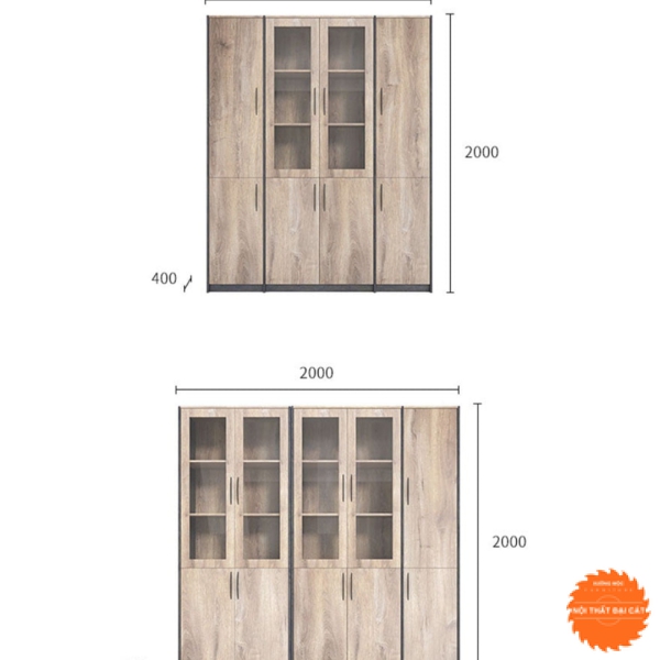 Tủ lưu trữ hồ sơ gỗ MDF THS030