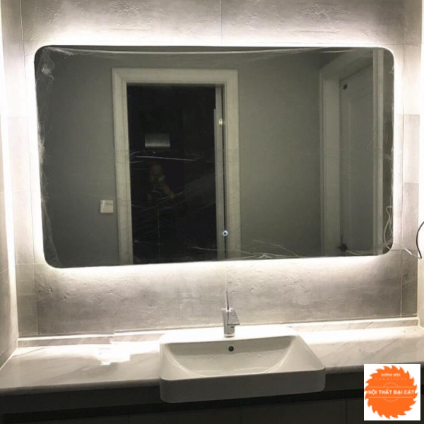 Gương đèn led hình chữ nhật lớn